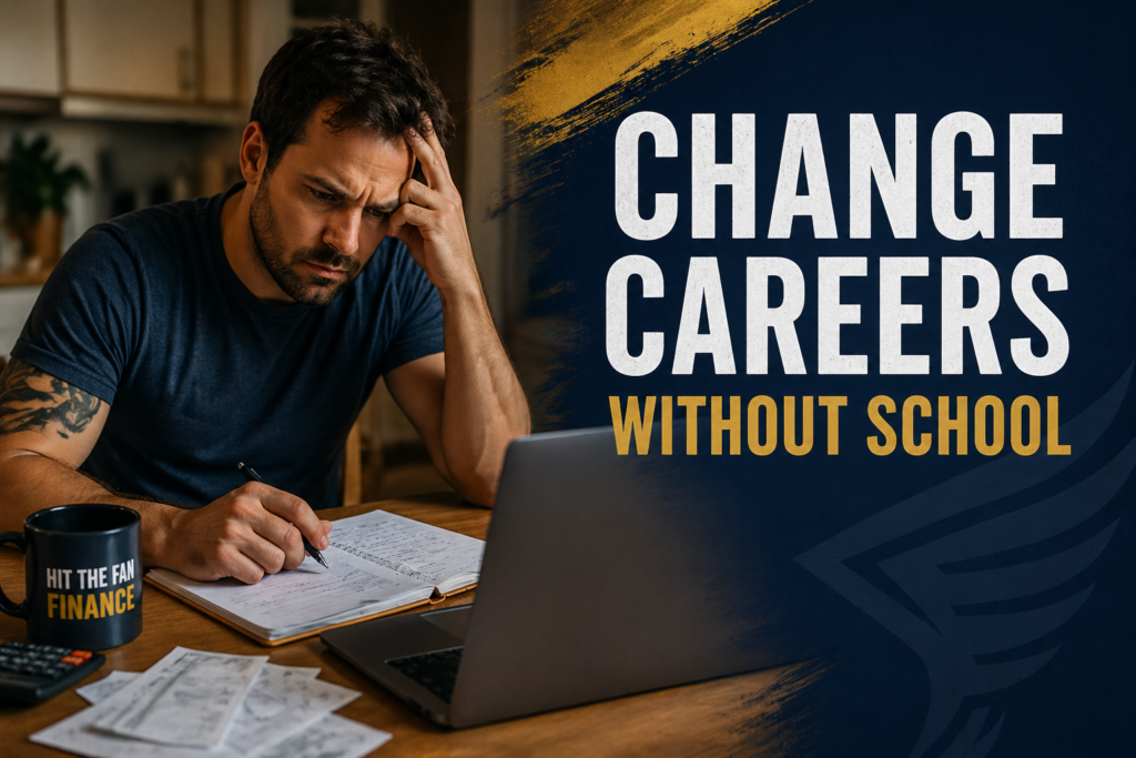 how to change careers with no degree and no school